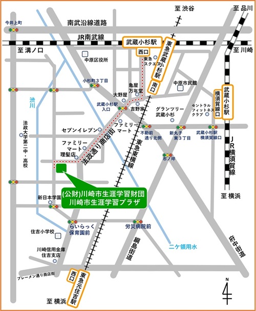 生涯学習プラザアクセスマップ